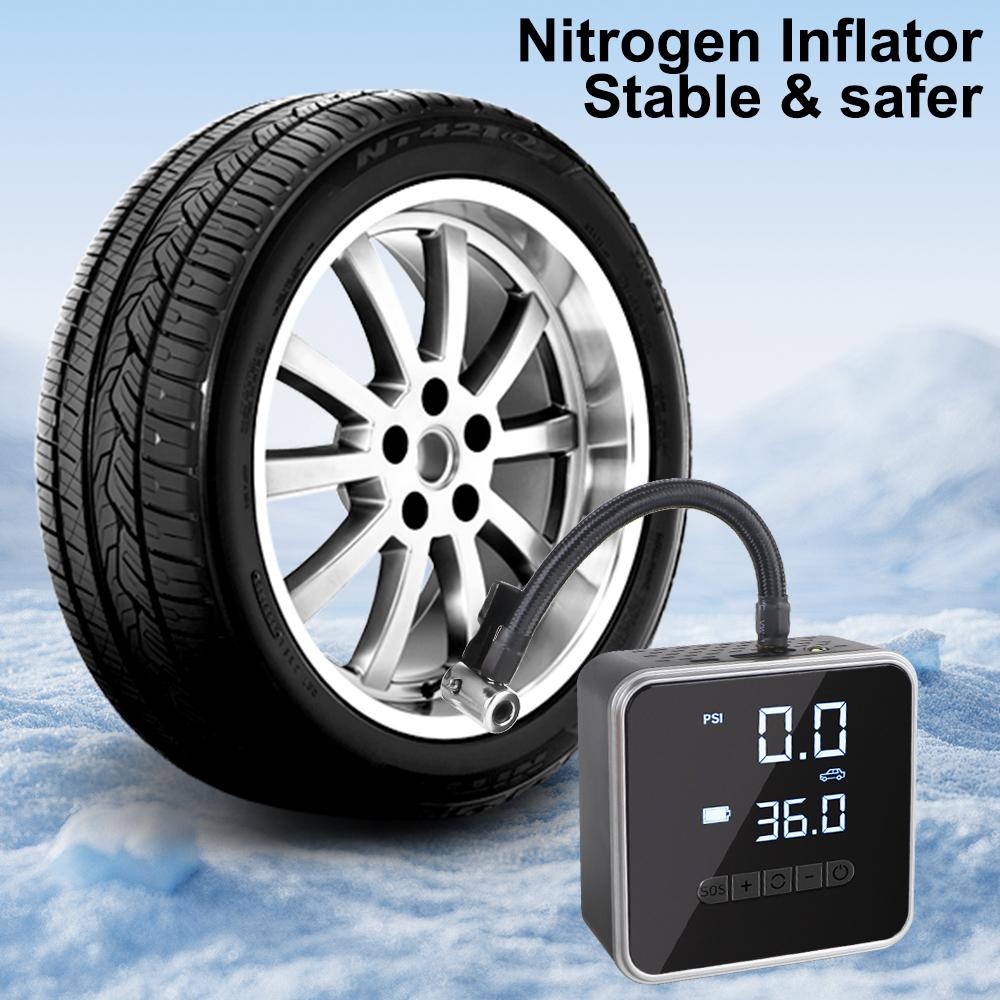 Перезаряжаемые аксессуары для шин ЖК-дисплей Воздушный компрессор Портативный воздушный насос Цифровой насос для накачивания шин