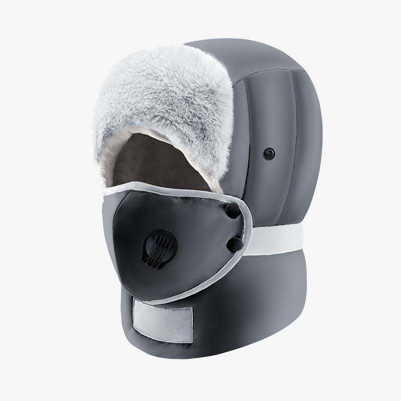 Winter Warm Waterproof Windproof Trooper Hat with Removable Mask Coldproof Skiing Caps