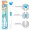 Multifunctional Silicone Tongue Scraper Brush Tongue Clean Oral Hygiene Tool Soft Tongue Coating Brush for Fresh Breath
