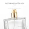 Fashionable Flat Square Perfume Bottle - 30ml, 50ml, 100ml with Push Spray, Portable, Thick Base.