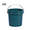 Garden Watering Bucket Round Plastic with Comfortable Grip Handle, Stackable Space Saving Nested Pail Multipurpose Container, Liquid Storage for Home