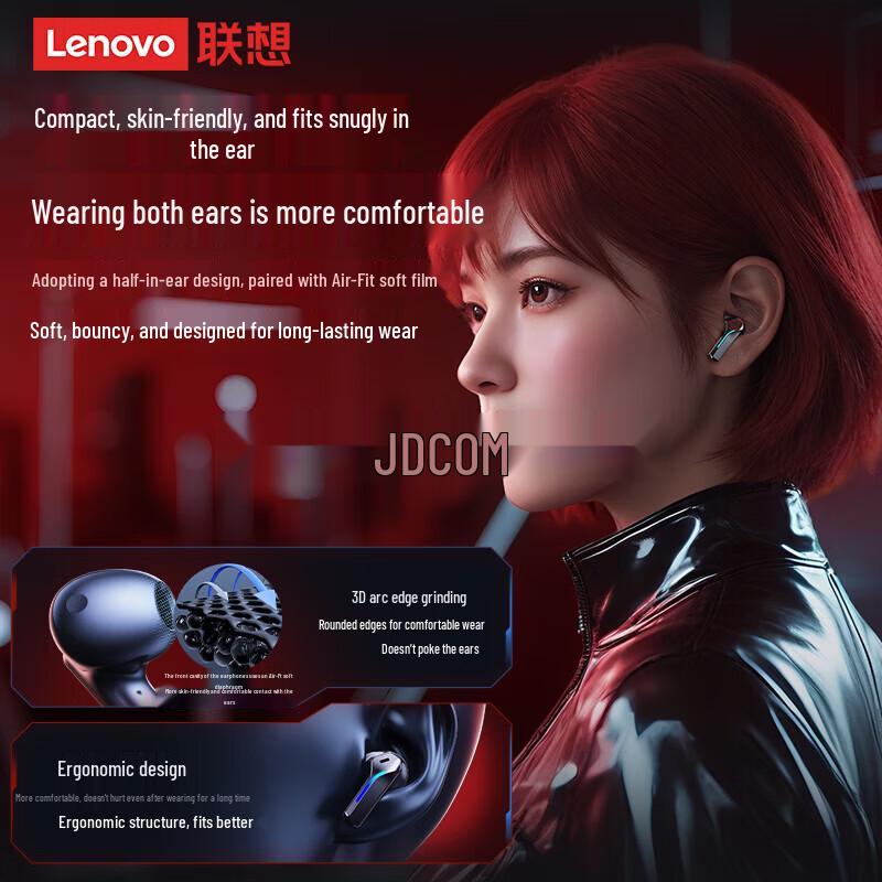 Lenovo Игровые Bluetooth-наушники TG101