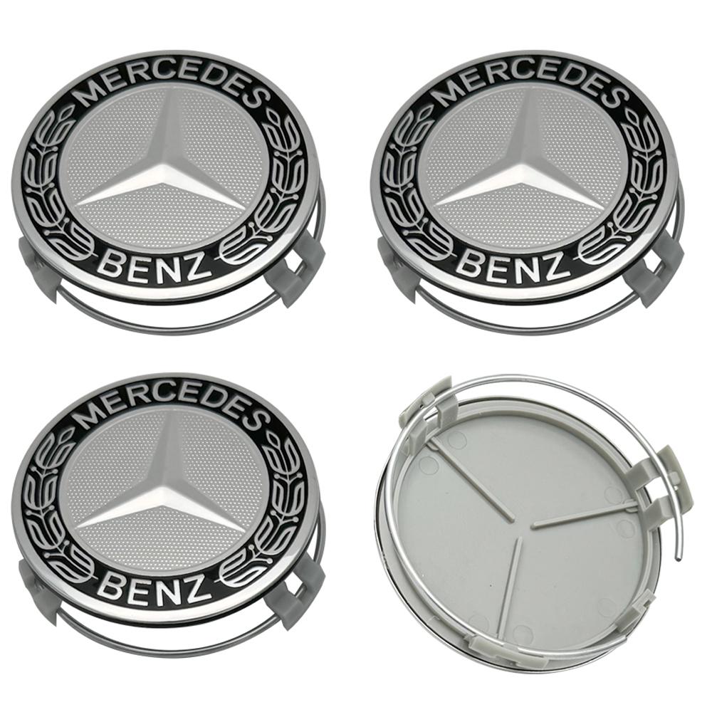 75MM 4шт Колпачки на ступицы колес автомобиля Для Mercedes Benz W203 W204 W210 W168 AMG CLA GLB GLC Внутренние молдинги DQLGG-BENC WD1