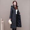 Light Down Quilted Coat Women New Quilted Coat Women Medium Length Over The Knee Mother Quilted Jacket Middle-aged Coat Woman