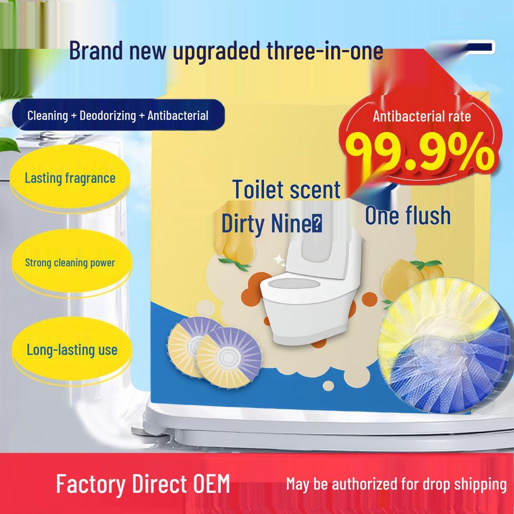 Гардения Двухцветная Синий Пузырь Очиститель для унитаза и Освежитель воздуха - Долгоиграющий аромат