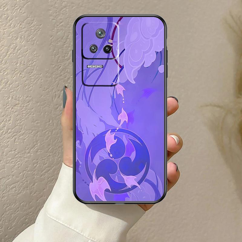 Чехол Genshin Impact Райдэн Сёгун для Xiaomi 13T 14T 15T Pro 14 15 Ultra 17 Pro Max POCO F8 F7 F5 F6 X3 X5 X6 X7 Pro