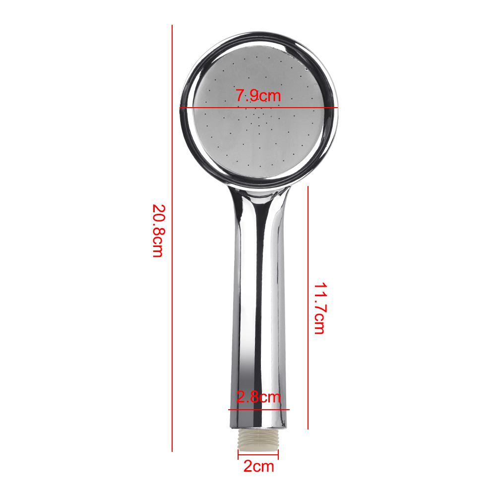 Насадка для душа под давлением Дождевой Хром Насадка для душа для ванны 1 шт. Водосберегающая распылительная насадка высокого давления