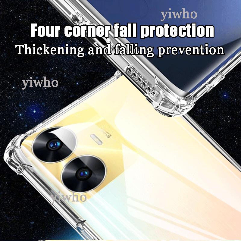 C55 Роскошный прозрачный мягкий силиконовый чехол для realme c55 Ударопрочный прозрачный для OPPO realme c 55 6,72" Чехлы для телефонов задние крышки