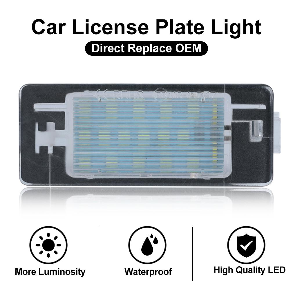 2 шт., белый светодиодный светильник для номерного знака без Canbus, лампа для номерного знака для Opel Vectra C Estate 2002 2003 2004 2005 2006 2007 2008