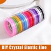Flat Elastic Wire Cords Line For Jewelry Making DIY Beading 1Pc DIY Beading Crystal 10 Yards/Roll Stretch String Craft Supplies
