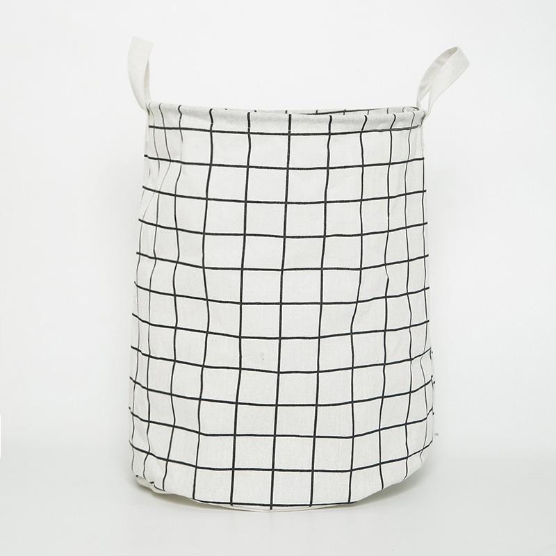 Laundry Basket Washing Dirty Clothes Folding Hamper Bag Storage Bin Handle Large