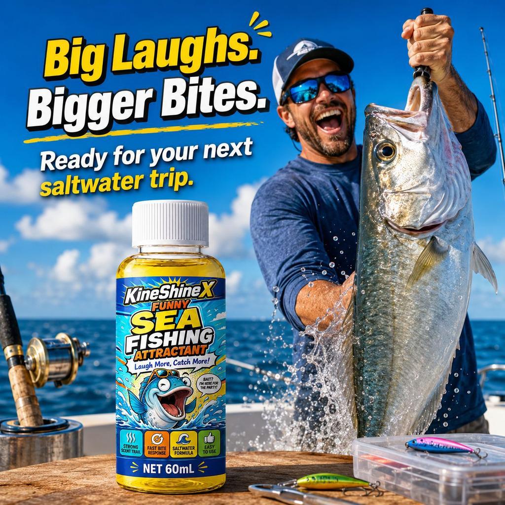 60ml Saltwater Fishing Attractant, Fish Scent Lure Enhancer Liquid for Soft Plastic Baits, Fishing Lures,Pier Shore Boat Fishing