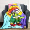 Custom Name Tom Jerry Bath Time blanket for Couch & Bed, Plush Cozy Fuzzy Blanket Super Soft & Warm Blankets for Fall and Winter. 0908159