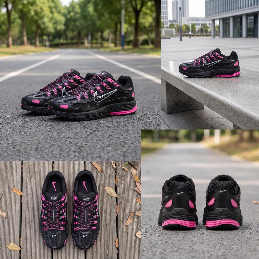 Nike Мужские кроссовки P-6000 Черный Гипер-розовый CD6404-600