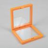 1Pc Frame Portable Jewelry Display Container Elastic Jewelry Case Dustproof Ring Casket Transparent Badge Storage PE Film
