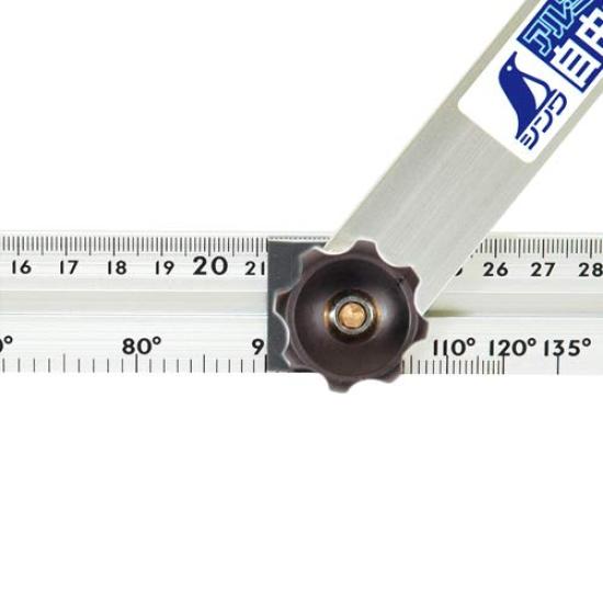 Shinwa измерительная скоба из чистого алюминия 30 см с угловой шкалой 62660