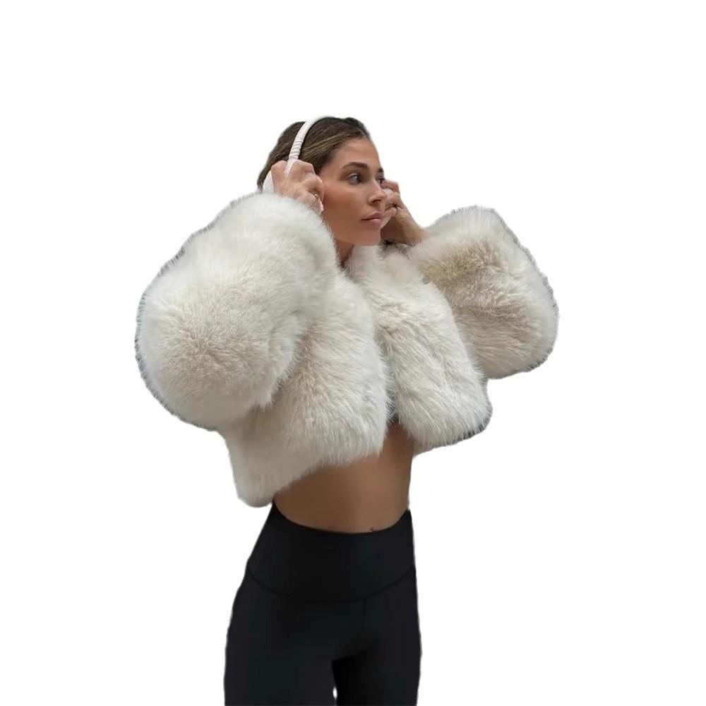 Европа, Америка, осень и зима, Тока imitation fur куртка из искусственного меха женская короткая теплая топ