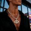 Европейский и американский Новый сплав Алмазный Ангельский Глаз Хип-хоп Персонализированный Креативный Дьявольский Глаз Подвеска Кубинская Цепочка