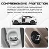4PCS Car Door Strike Protector, Silicone Silent Door Lock Latch Guard Protective Cover, Rust Stopper Shock Absorption Pads for Cars, Universal Car
