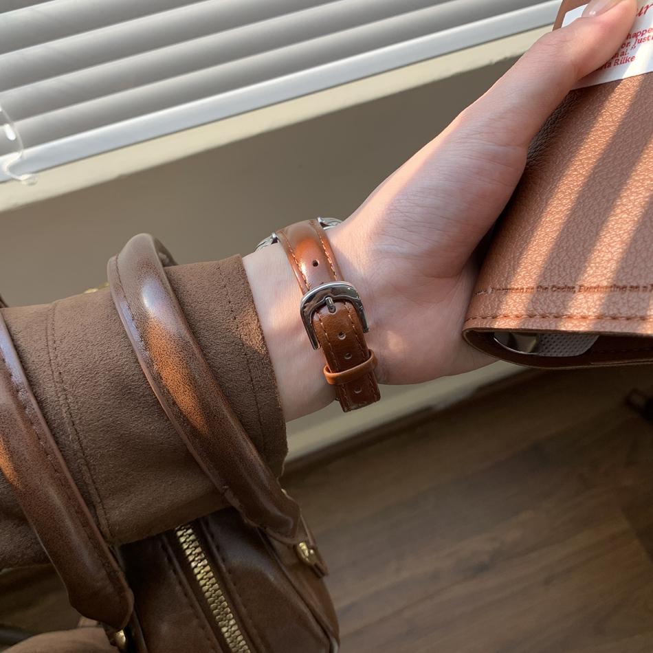Роскошный браслет из кожи теленка с пропиткой для Apple Watch Band Серии 11/10/9/8/7/6/5/Ultra Ремешок iWatch 49/46/45/44/42/41/40/38 мм