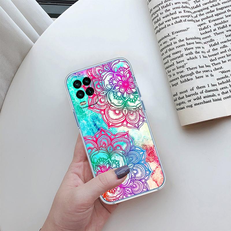 RP46 Mandalas Transparent Phone Case for Samsung Galaxy A04 A04S A14 A23 A34 A54 M23 M33 M52 M53