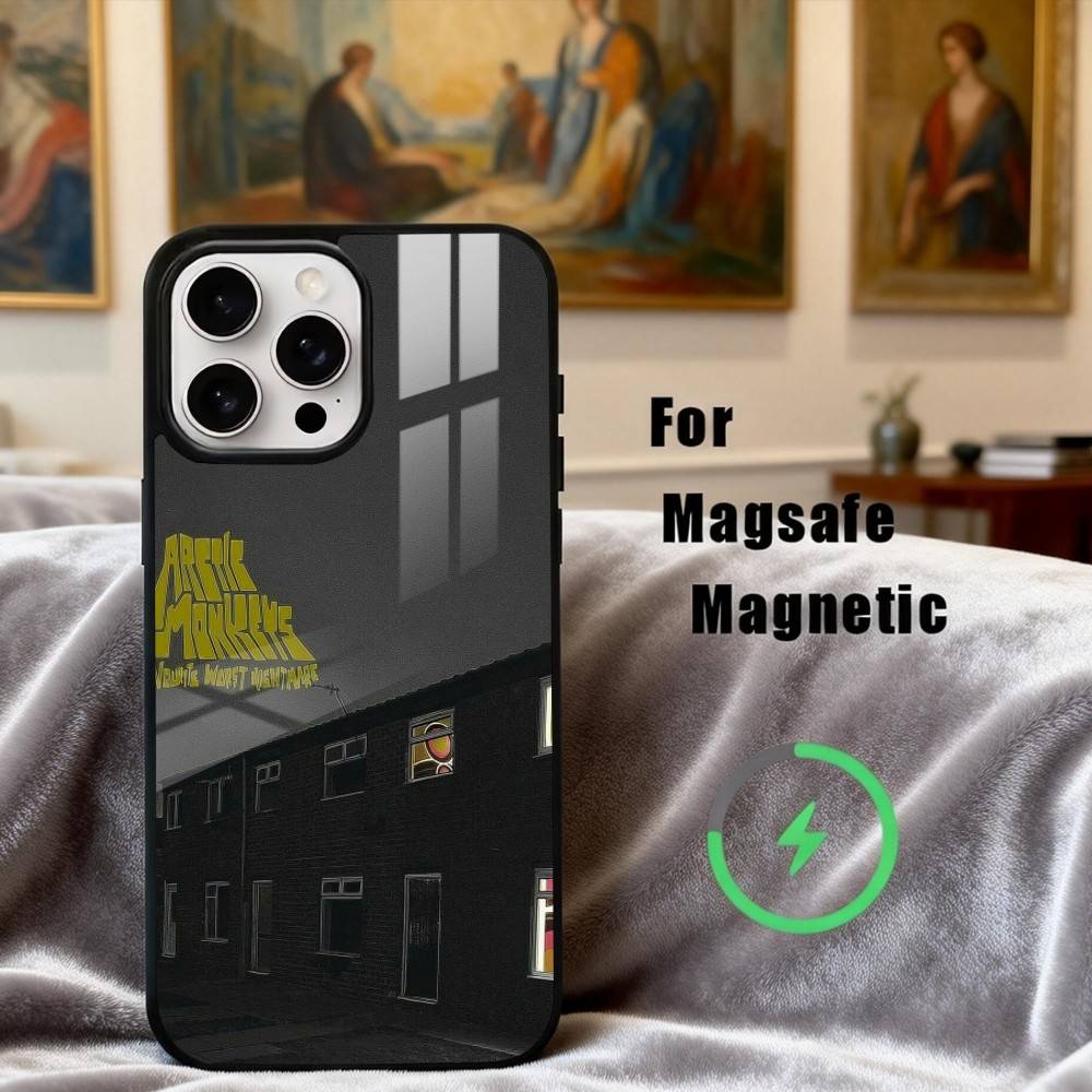 Альтернативный чехол для телефона Arctic Monkeys для iPhone 17, 16, 15, 14, 13, 12, 11 Plus, Pro Max Магнитный для беспроводной зарядки Magsafe