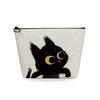 Женская косметичка с принтом кошки для туалетных принадлежностей, органайзер для путешествий, 6746