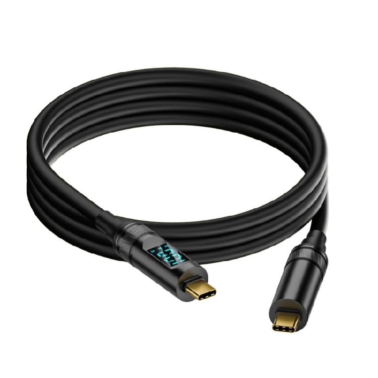 Fast PD100W Charging & Data Transfer Cable with Double USB C Port and 8K Video Transmission Efficient