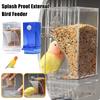 Кормушки для птиц без беспорядка, автоматическая кормушка для попугаев, поилка, семена для попугаев, контейнер для еды PhoenixB J3M5