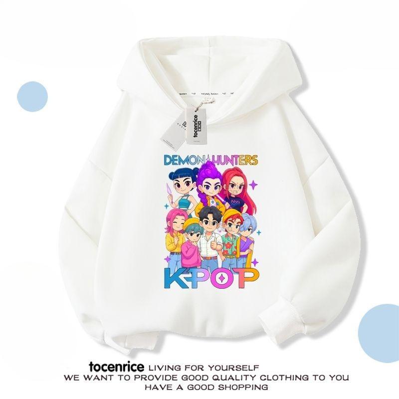 Children's Casual Witch Hunt Team Hoodies for Spring and Autumn Boys and Girls Loose Long-sleeved Loose Hoodies