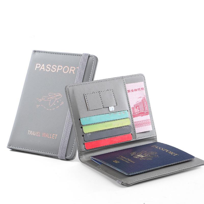 Women Men Family Vacation Passport Cover Wallet Holder PU Leather Card Holder Passport Holder Case Bags Travel Essentials