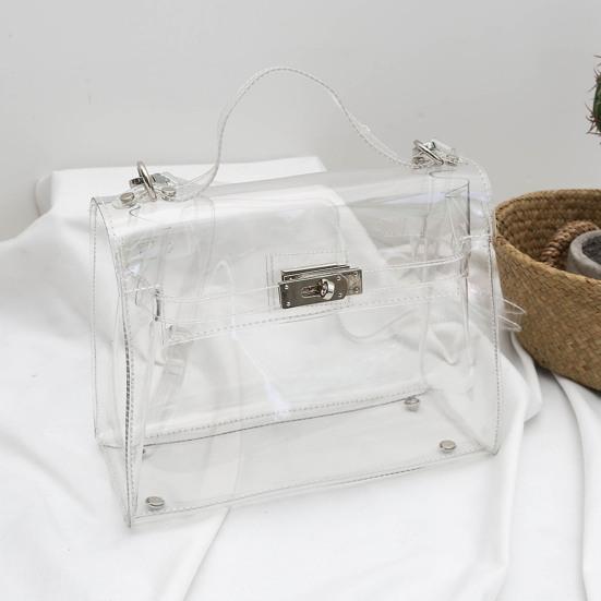Женская сумка через плечо Стильная прочная прозрачная сумка Элегантный модный кошелек для концертного спортивного мероприятия