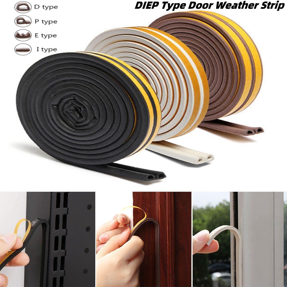 Rubber Foam Window Door Seal Self Adhesive Windproof Tape Door Joint Filler Collision Avoidance Soundproof Sealing Strip