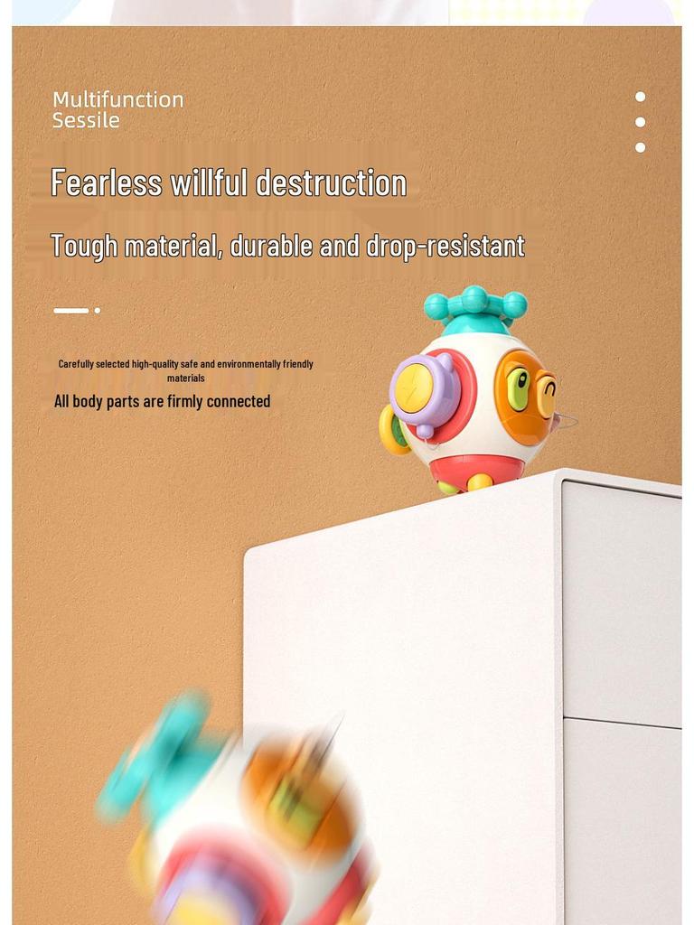 Busy Grabbing Ball: Tactile Rattle Toy for Infant and Toddler Hand Movement and Concentration Training