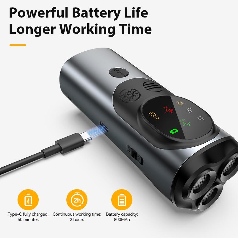 Ультразвуковой отпугиватель собак ROJECO, устройство для обучения и отпугивания лая, перезаряжаемый мощный отпугиватель собак со светодиодным фонариком