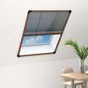 vidaXL Insektenschutz-Plissee Für Fenster Aluminium Braun 80x100 Cm