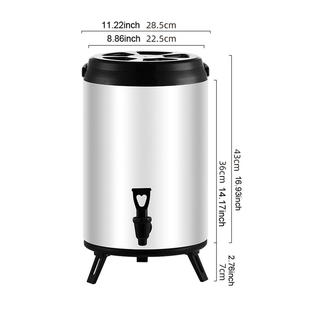 Beverage Dispenser for And Cold Drinks, Portable Milk Pail Tea Soup