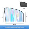 Upgraded Titanium Silver Magnetic Car Sunshade - Heat Insulation & Blackout Window Visor