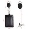 PU Leather Badge Holder Lanyard ID Card Holder Gift Name Card Badge  Business