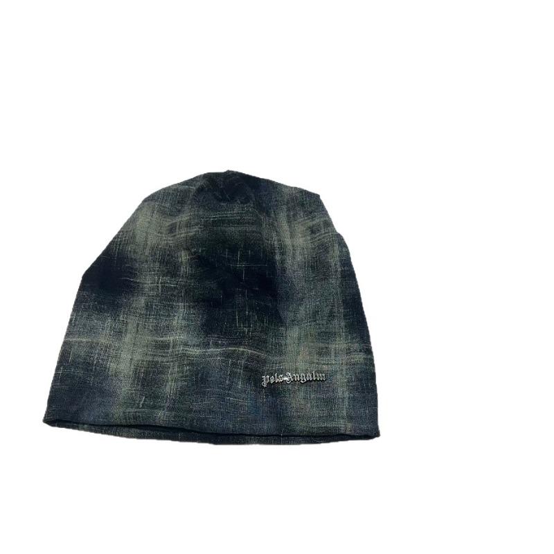 Нишевая шапка-бини в стиле tie-dye, ветрозащитная, для женщин, весенне-осенняя, ретро, для маленького лица, головной убор от холода, универсальная шапка-пуловер