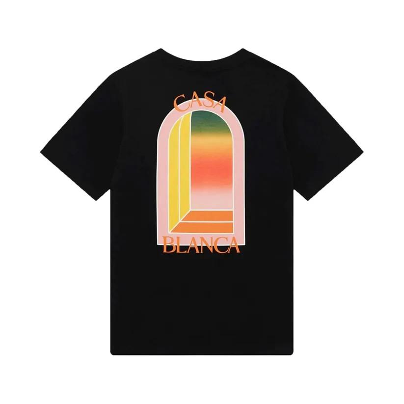 Casablanca Gradient L'Arche T-shirt Black - Authentic - New Unisex T-Shirt