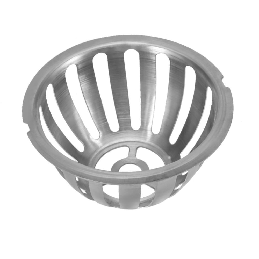 2PCS Round Shape Floor Drain Cover Stainless Steel Ground Drain Strainer Storm Drain Filter Yard