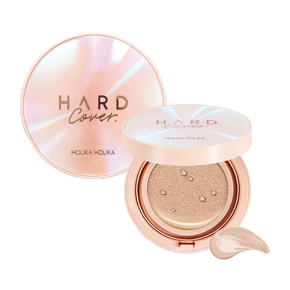 HOLIKA HOLIKA Тональная основа Glow EX Cushion Foundation в твердом переплете, оригинал, 14 г + сменный блок, 14 г, набор, 03 Песочный слоновая кость, 1 набор