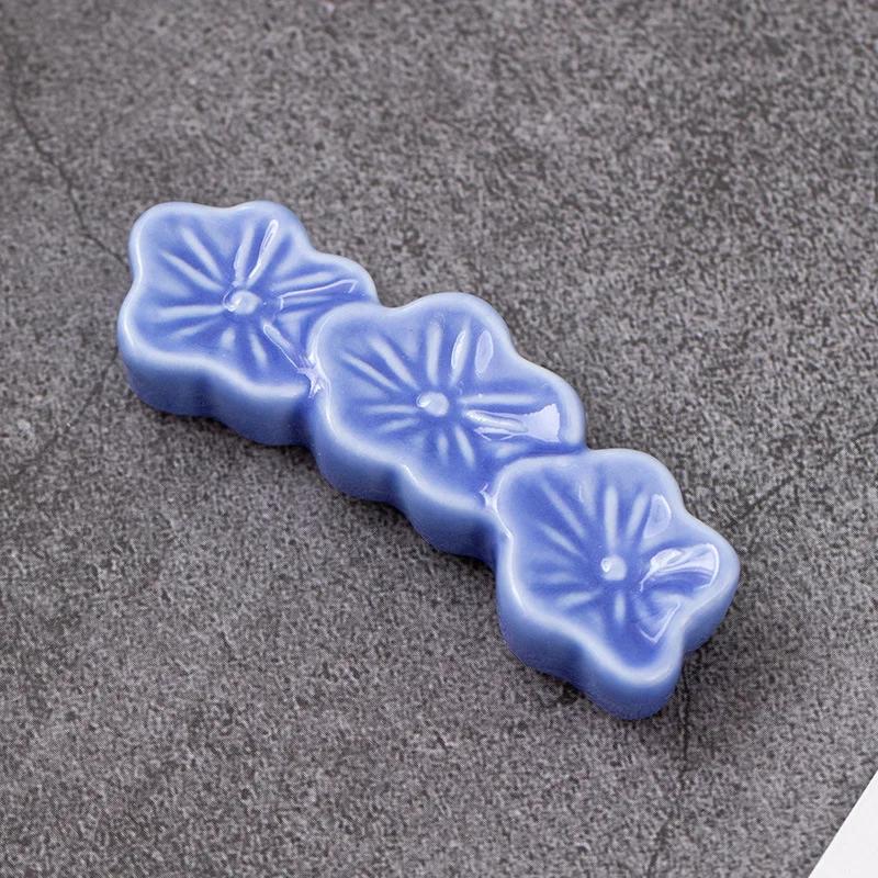 1 шт. Керамический держатель для палочек для еды с цветами сакуры, ложка, вилка, подставка для палочек для еды, кухонные принадлежности, столовые приборы, украшение обеденного стола