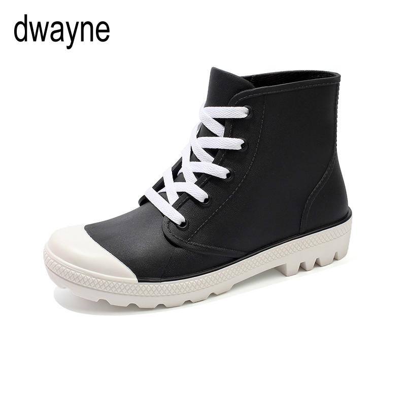 Новые женские резиновые сапоги, ботильоны для женщин, водонепроницаемая однотонная обувь, весна-осень, резиновые сапоги, нескользящая женская повседневная обувь