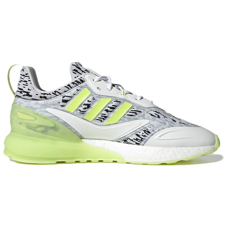 adidas ZX 2K Boost 2.0 Digi — кроссовки унисекс White Pulse Lime Cloud-White GW0624