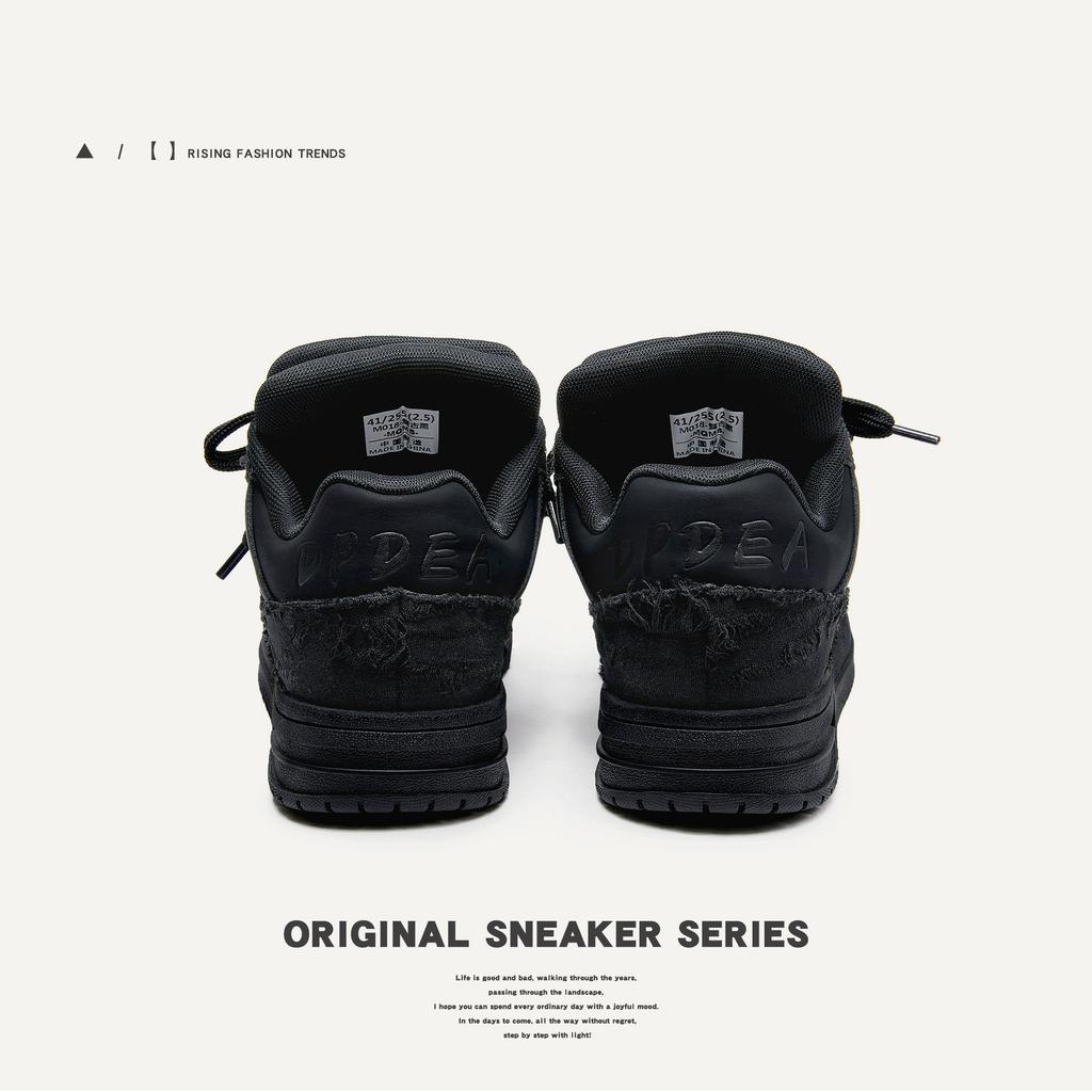 Обувь Серия Эстетика Разрушения Черный Рыцарь Молодежный Тренд Повседневная Платформа Мужская Обувь Низкий Верх Мужская и Женская Кеды