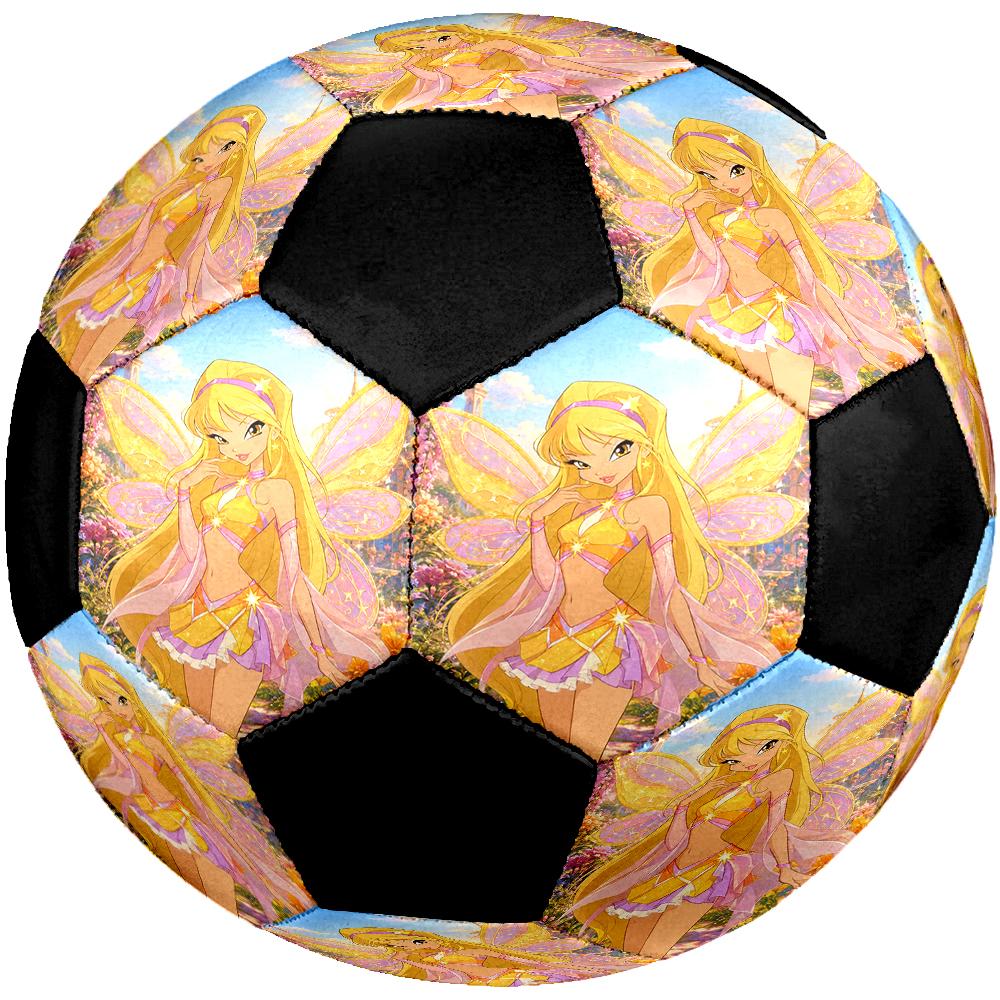Winx Club Theme Size 5 Soccer Ball, Suitable for Both Indoor and Outdoor Matches, a Gift Suitable for Everyone.