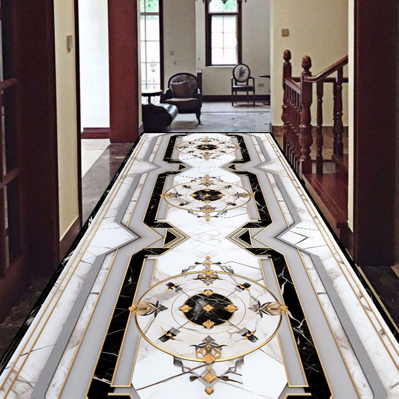 Роскошный ковер в европейском стиле для лобби, холла, коридора, нескользящий ковер-дорожка для лестницы, настраиваемый коврик для дома, прихожей