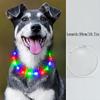 4 Modes Dog Luminou Charge Collar Led Usb Cat Silicone Colorful Collars Cuttable Night Glow Pet Loss Prevention Dogs Accessories